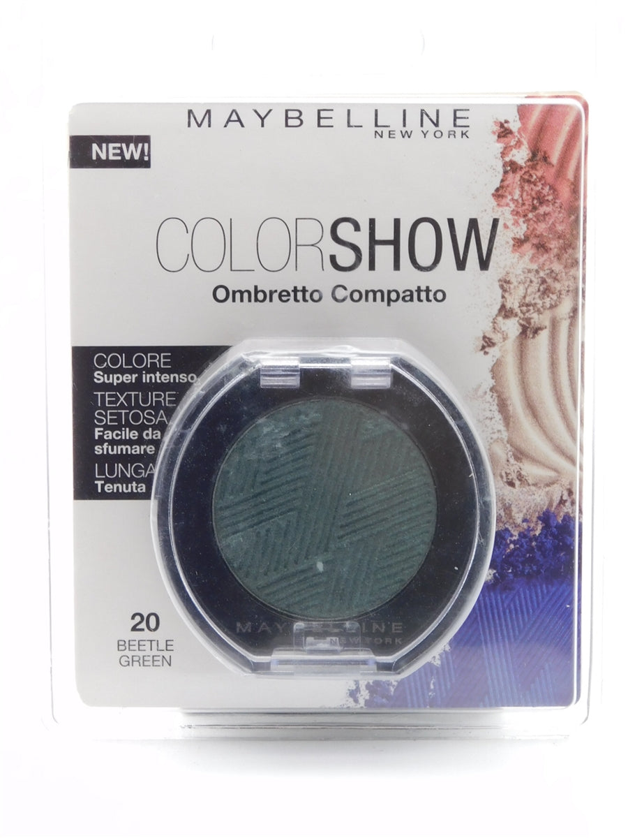 Maybelline Color Show Ombretto Compatto (eye shadow compact), Beetle Green 20