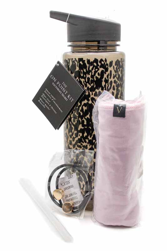 Victoria's Secret ON POINT KIT: Sweat Towel, Hair Ties, Water Bottle