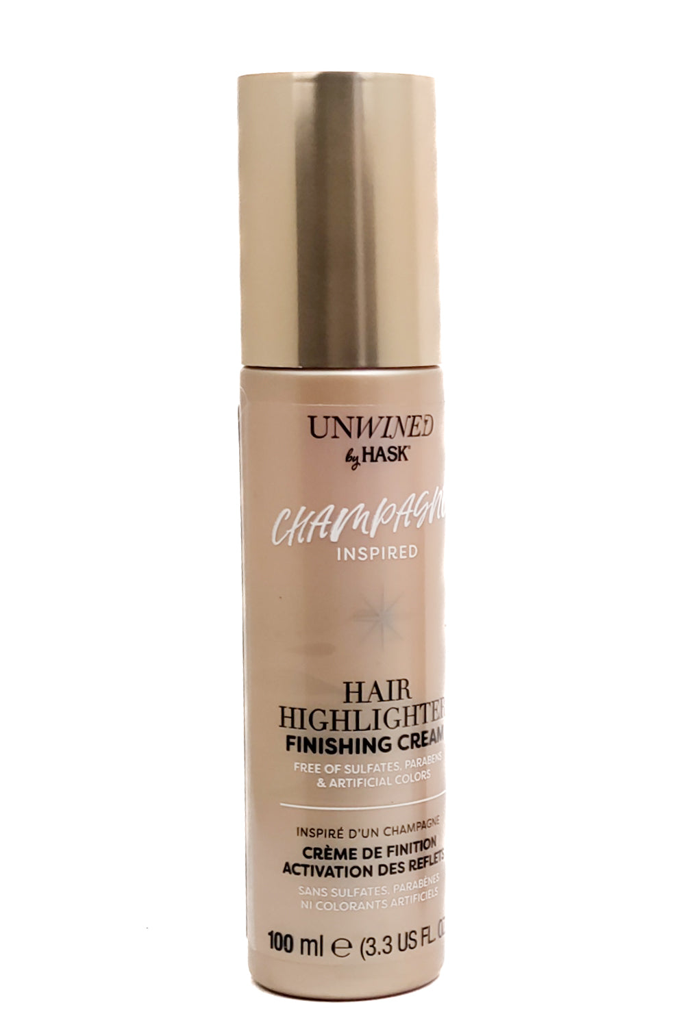 Hask UNWINED Champagne Inspired Hair Highlighter Finishing Cream 3.3 fl oz