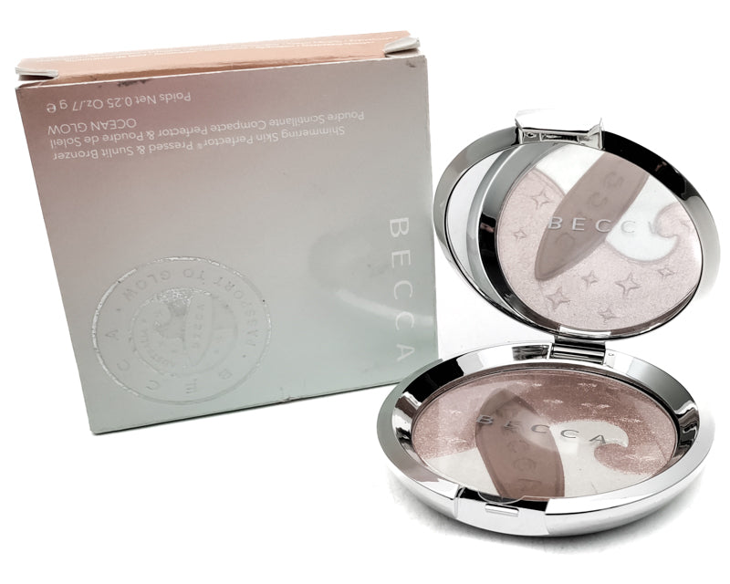Becca SHIMMERING SKIN PERFECTOR Pressed & Sunlit Bronzer, Ocean Glow .25oz