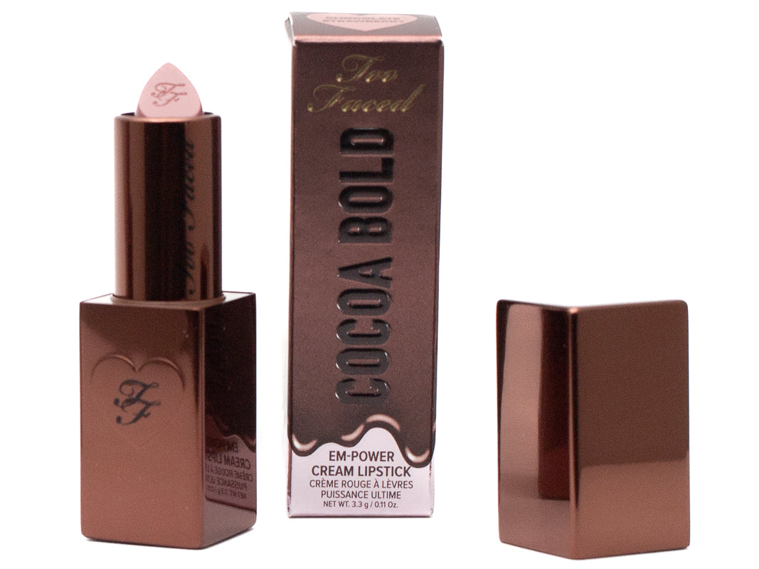 Too Faced COCOA BOLD Em-Power Cream Lipstick, Chocolate Strawberry .11oz