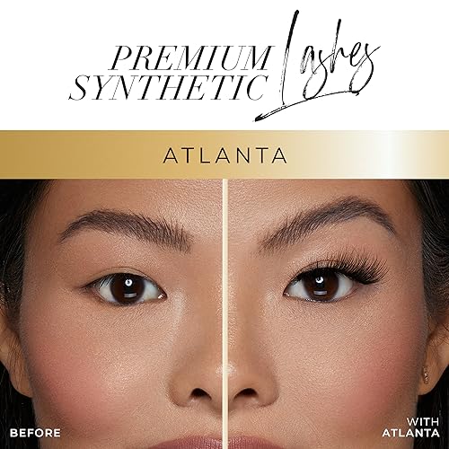 Lilly Lashes ATLANTA Premium Synthetic Mink Lashes, One Pair