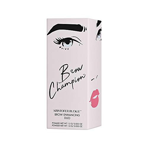 Kristoffer Buckle BROW CHAMPION Brow Enhancing Duo Pomade .052oz and Powder .035oz, Blonde