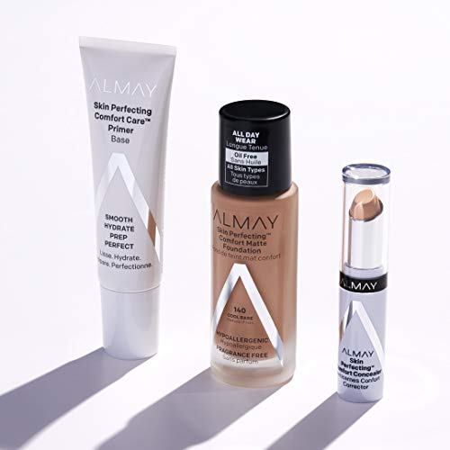 Almay Skin Perfecting COMFORT MATTE Oil Free Foundation, 230 Warm Caramel 1 fl oz