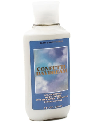 Bath & Body Works CONFETTI DAYDREAM w/Shea Butter and Coconut Oil 24 hour Moisture Body Lotion 8 fl oz