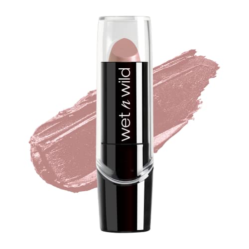 wet n wild Silk Finish Lipstick, Hydrating Rich Buildable Lip Color, Formulated with Vitamins A,E, & Macadamia for Ultimate Hydration, Cruelty-Free & Vegan