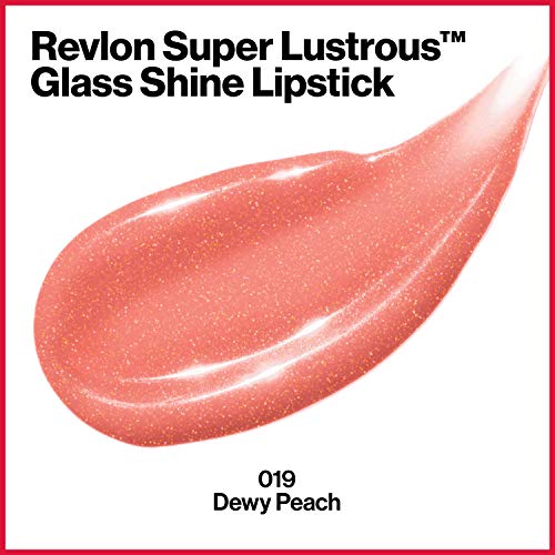 REVLON Lipstick, Super Lustrous Glass Shine Lipstick, High Shine Lipcolor with Moisturizing Creamy Formula, Infused with Hyaluronic Acid, Aloe and Rose Quartz