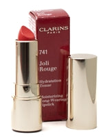 Clarins JOLI ROUGE Moisturizing Long Wearing Lipstick, 741 Red Orange .1oz