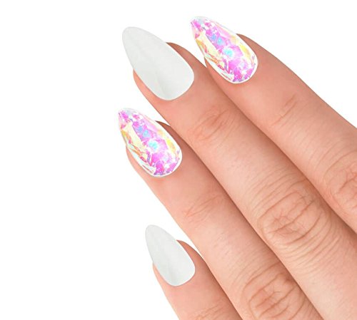 House of Holland Nailed by Elegant Touch SHATTERED GLASS: 24 nails, nail glue included