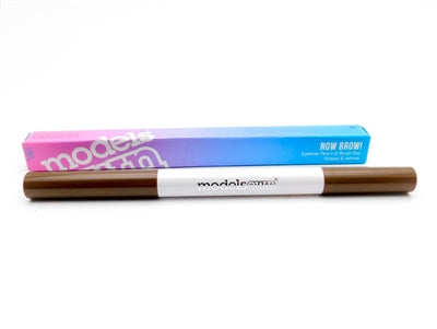 Models Own Now Brow Eyeshadow Pencil & Brush Duo ,Light Brown 130 .007oz