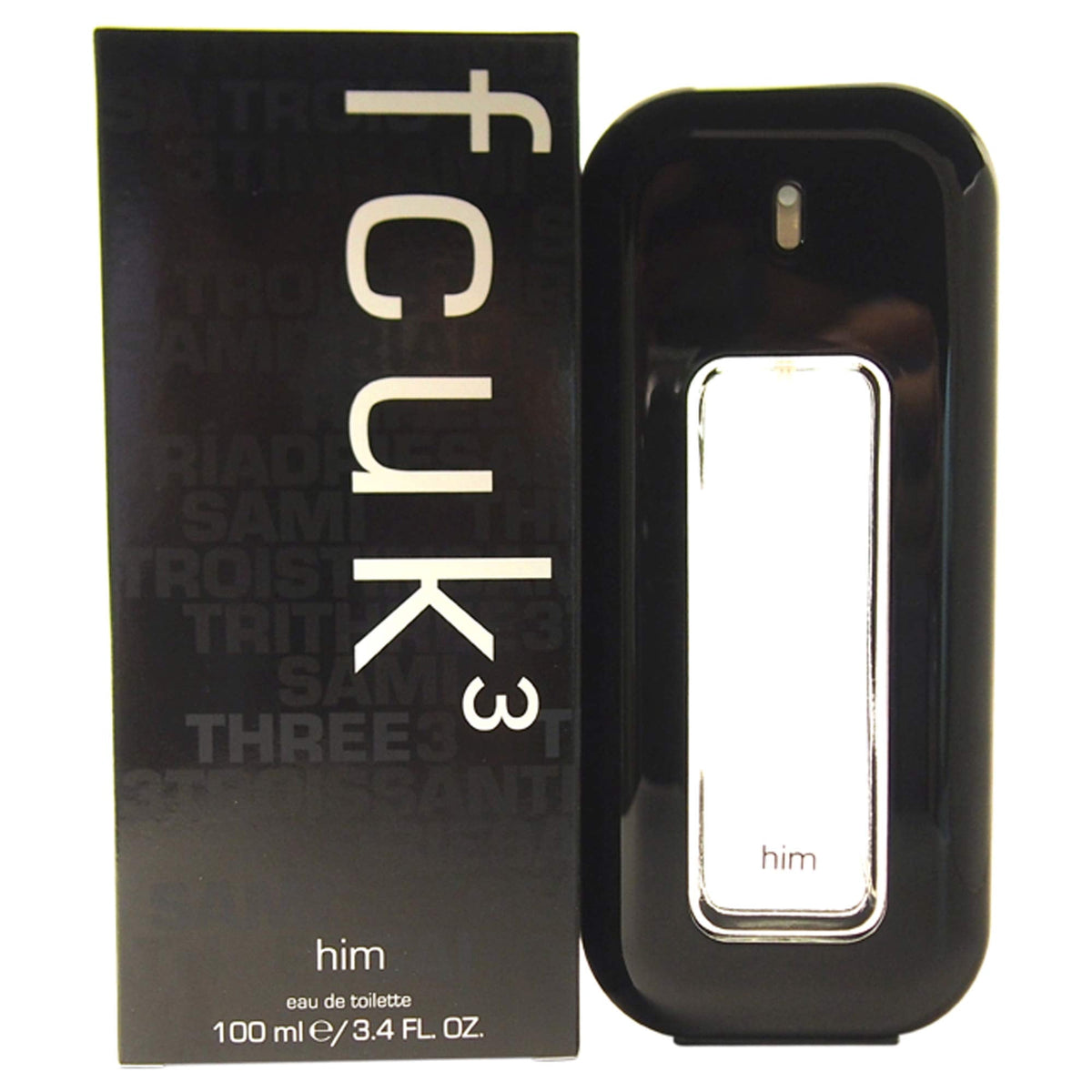 Fcuk 3 by French Connection Eau De Toilette Spray 3.4 oz for Men