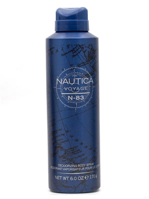 Nautica VOYAGE N-83 Deodorizing Body Spray 6oz