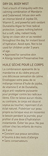 Ahava DeadSea Plants Dry Oil Body Mist, mandarin and cottonwood 1 fl oz