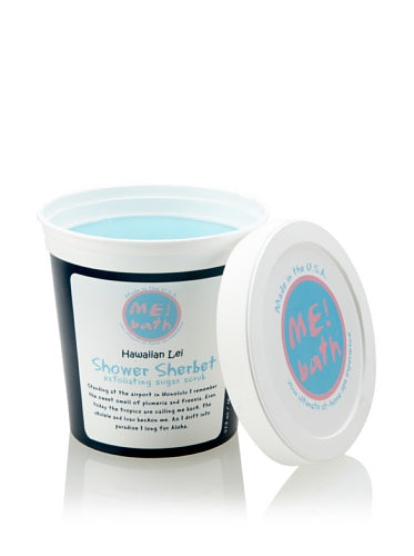 Me! Bath Shower Sherbet Hawaiian Lei 3-in-1 Exfoliating Sugar Scrub 16 fl oz
