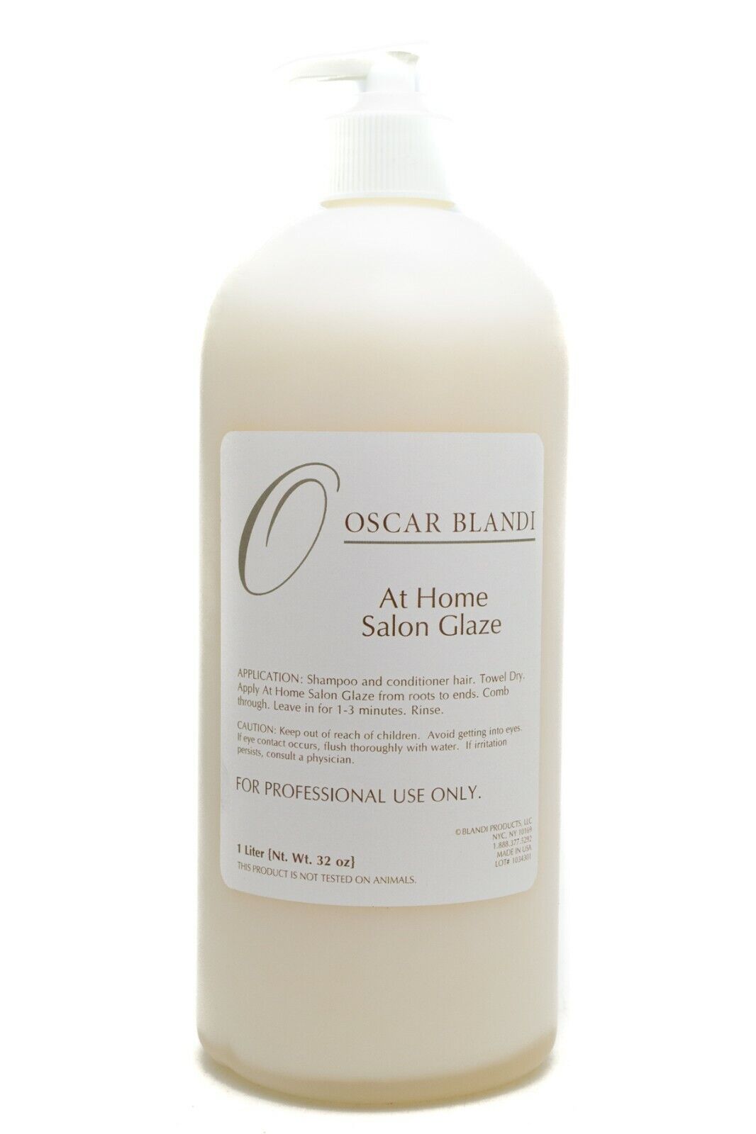 Oscar Blandi AT HOME SALON GLAZE for Professional Use Only, Salon Package 32oz