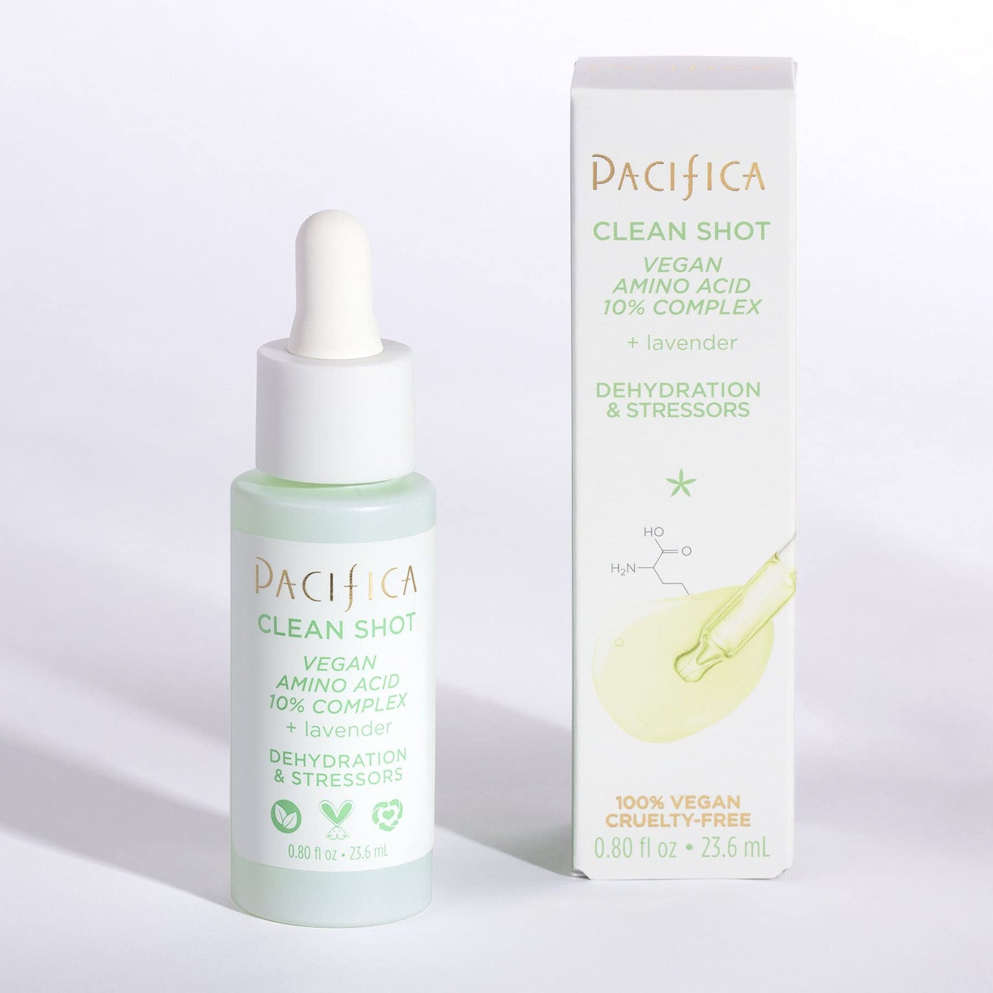 Pacifica Clean Shot Vegan Amino Acid 10 Percent Complex for Unisex - 0.8 oz