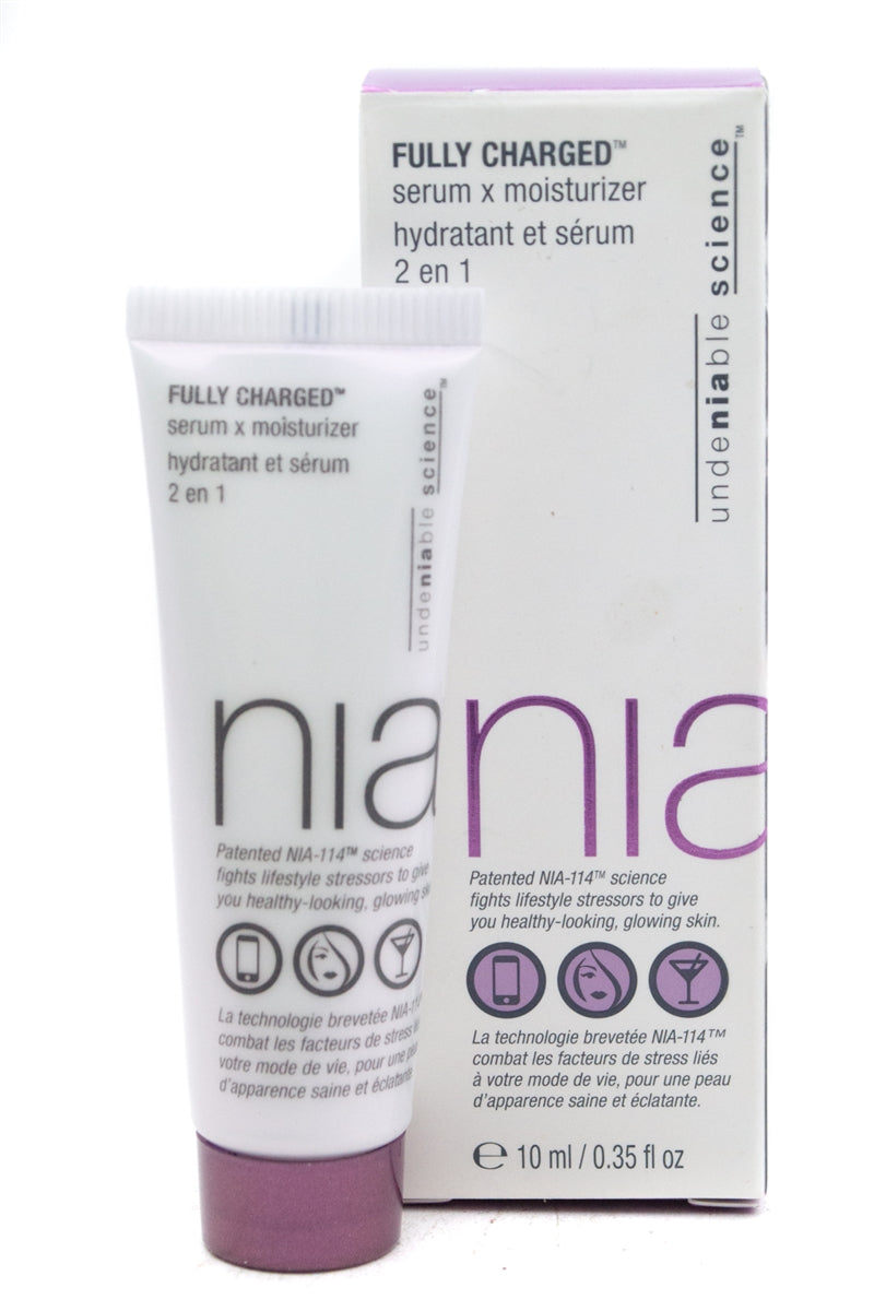 nia FULLY CHARGED 2-in-1 Serum and Moisturizer .35 fl oz