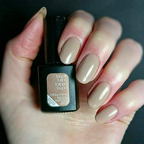 SensatioNail COLOR GEL POLISH. Up to 2 Weeks of Dazzling Damage-Proof Wear, for use with LED lamp, Taupe Tulips .25 fl oz