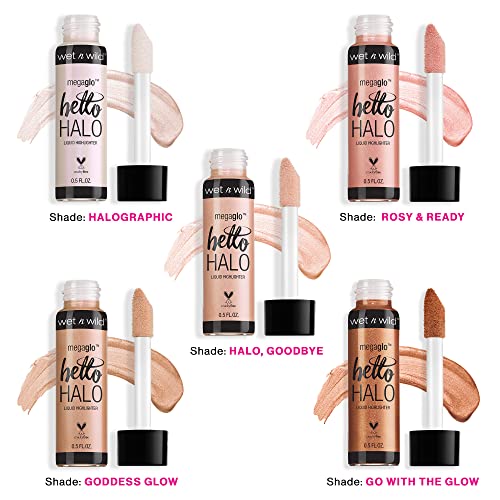wet n wild Megaglo HELLO HALO Liquid Highlighter, 303A Halographic .5 fl oz