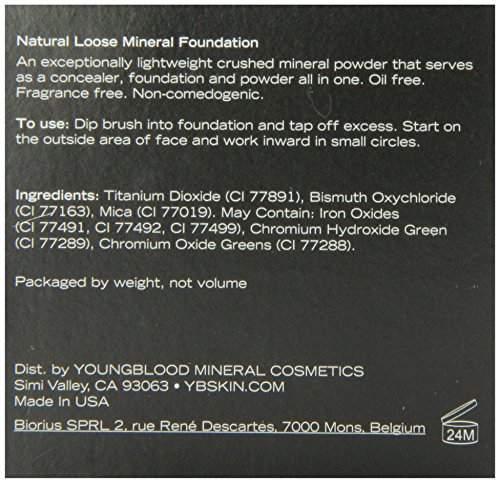 Youngblood Natural Loose Mineral Foundation, Mahogany .35oz