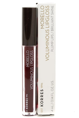 Korres MORELLO Voluminous Lipgloss, Plump Lips / Brilliant Shine, 58 Bloody Cherry .14 fl oz