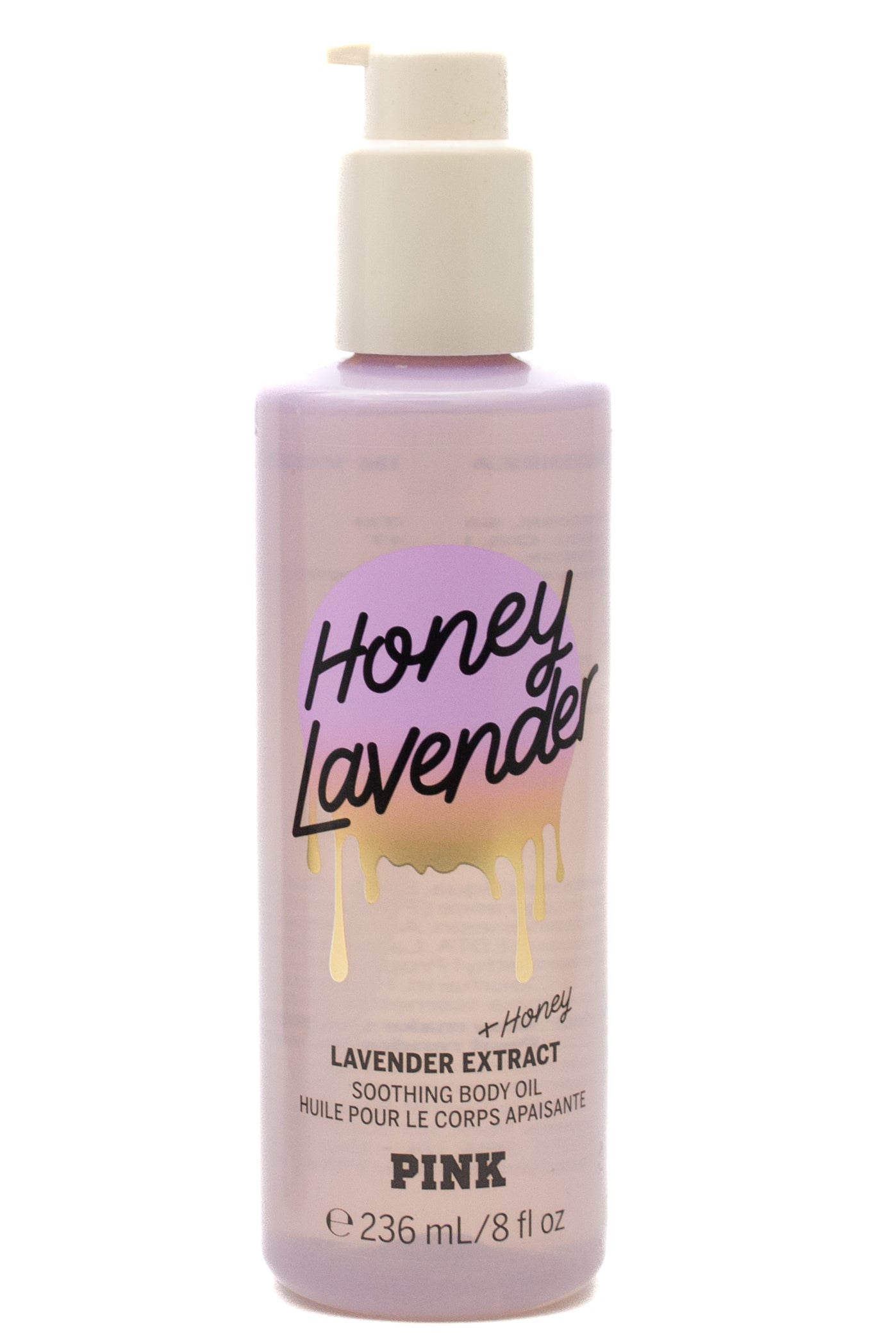 Victoria's Secret Pink HONEY LAVENDER Soothing Body Oil 8 fl oz