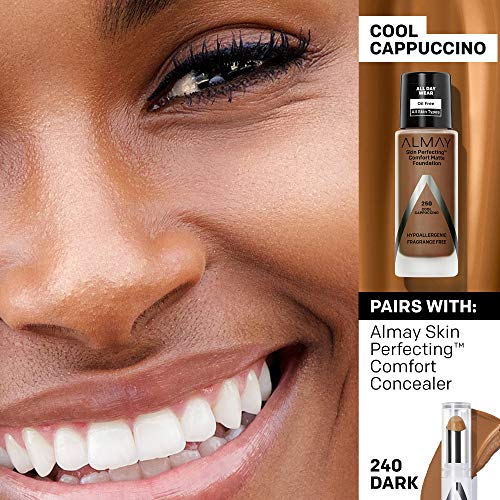 Almay Skin Perfecting COMFORT MATTE Oil Free Foundation, 170 Natural Sun Beige 1 fl oz