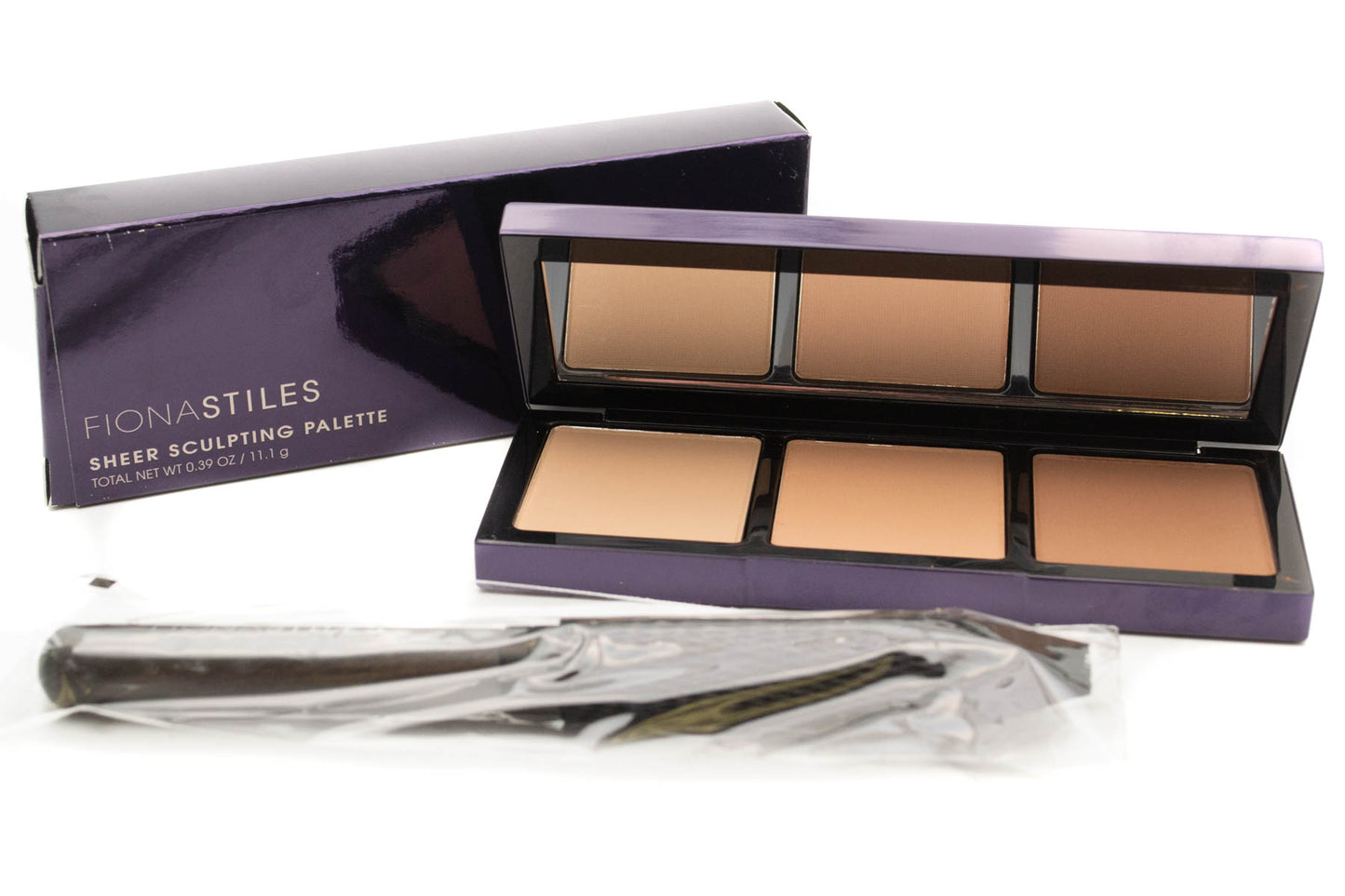 Fiona Stiles SHEER SCULPTING PALETTE with Applicator Medium/Dark .39 oz