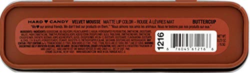 Hard Candy VELVET MOUSSE Matte Lip Color, 1216 Buttercup .23oz