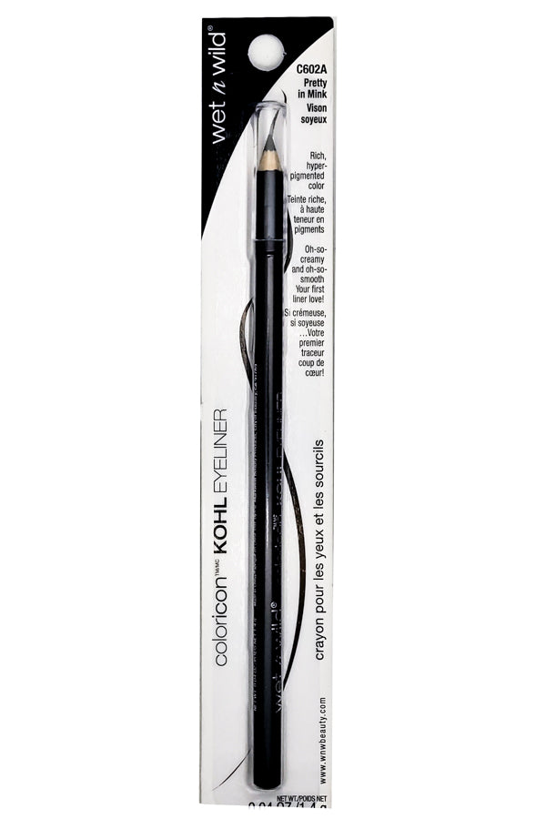 Wet n Wild COLORICON Kohl Eyeliner. Baby's Got Black .04oz