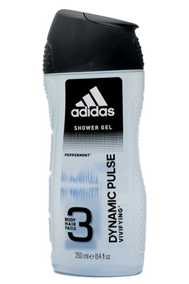 adidas DYNAMIC PULSE Peppermint Shower Gel for Hair, Body and Face 8.4 fl oz