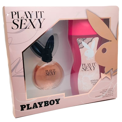 Playboy press to play PLAY IT SEXY Set: Eau de Toilette 1.35 fl oz, Shower Gel 8.4 fl oz