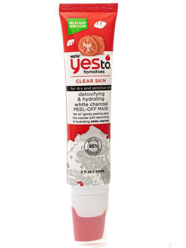 Yes to Tomatoes CLEAR SKIN White Charcoal Peel-Off Mask 2 fl oz