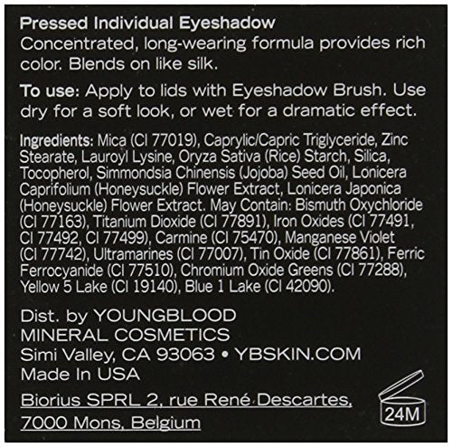 Youngblood Pressed Individual Eyeshadow, Platinum .07oz