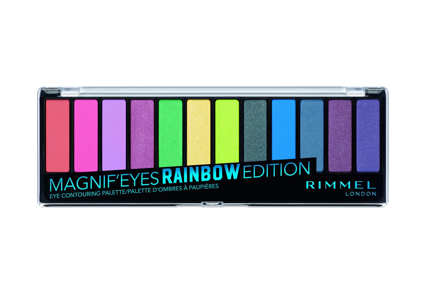 Rimmel Magnif'eyes Eyeshadow Palette, Rainbow, 0.5 oz