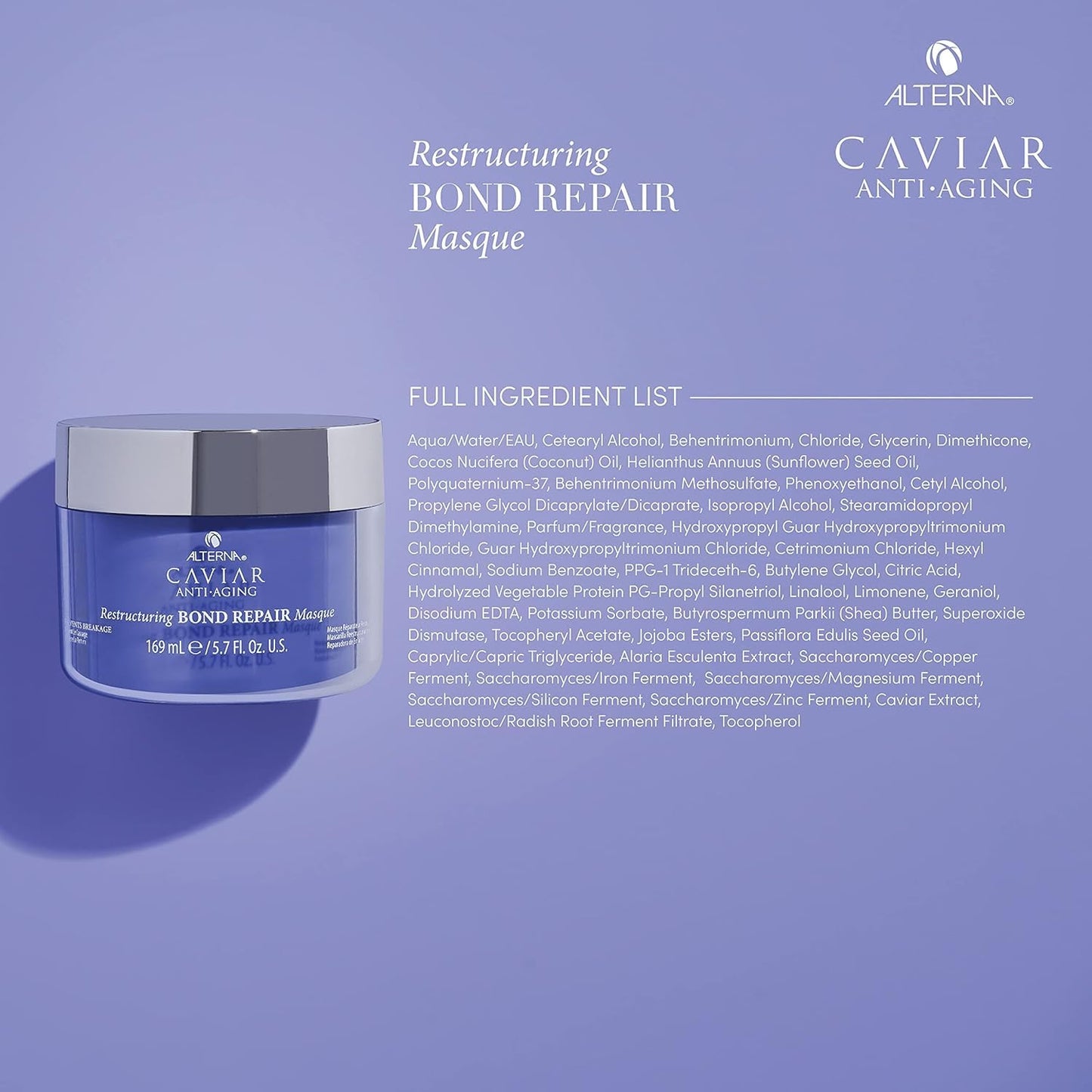 Alterna Caviar Anti-Aging Restructuring Bond Repair Masque Mask 5.7 Ounce 169 Milliliters