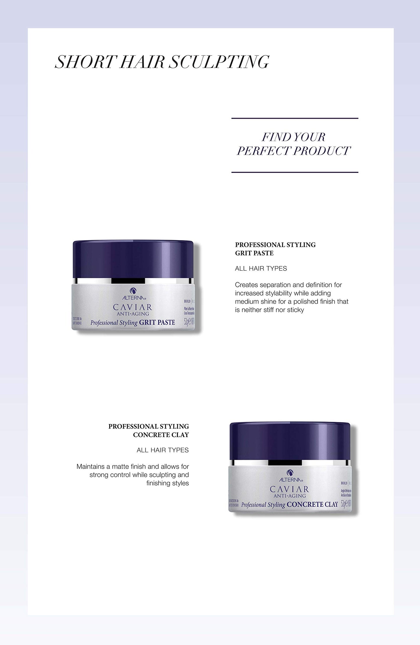Alterna Caviar Professional Styling Grit Paste, 1.85 Ounce | Adds Medium Shine for a Polished Finish | Sulfate Free