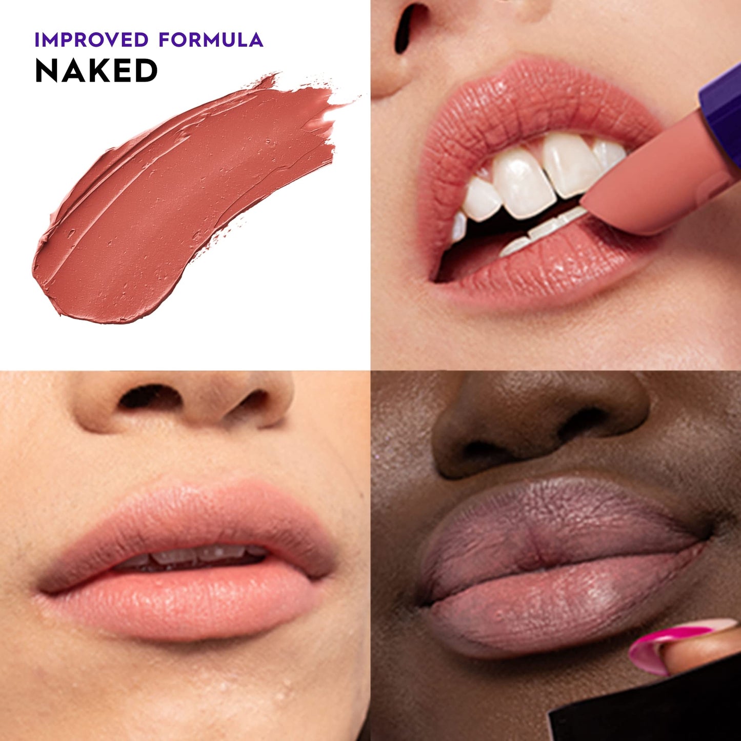 URBAN DECAY Vice Hydrating Lipstick (Naked - Rose Nude - Cream Finish), Creamy Formula