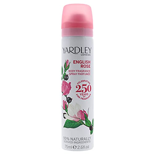 Yardley London for Women Deodorant Body Spray English Rose 2.6 Oz