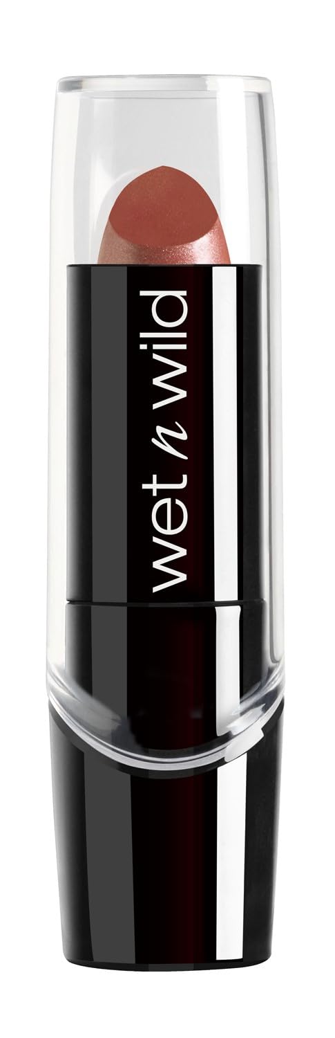 wet n wild Silk Finish Lipstick, Hydrating Rich Buildable Lip Color, Formulated with Vitamins A,E, & Macadamia for Ultimate Hydration, Cruelty-Free & Vegan