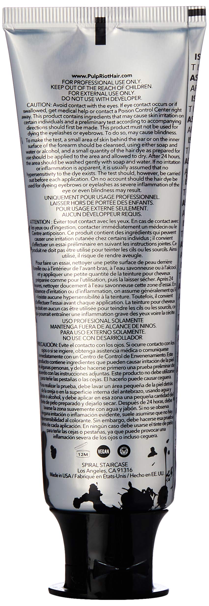 Pulp Riot Semi Permanent Unisex Hair Color, Absinthe Green - 4oz