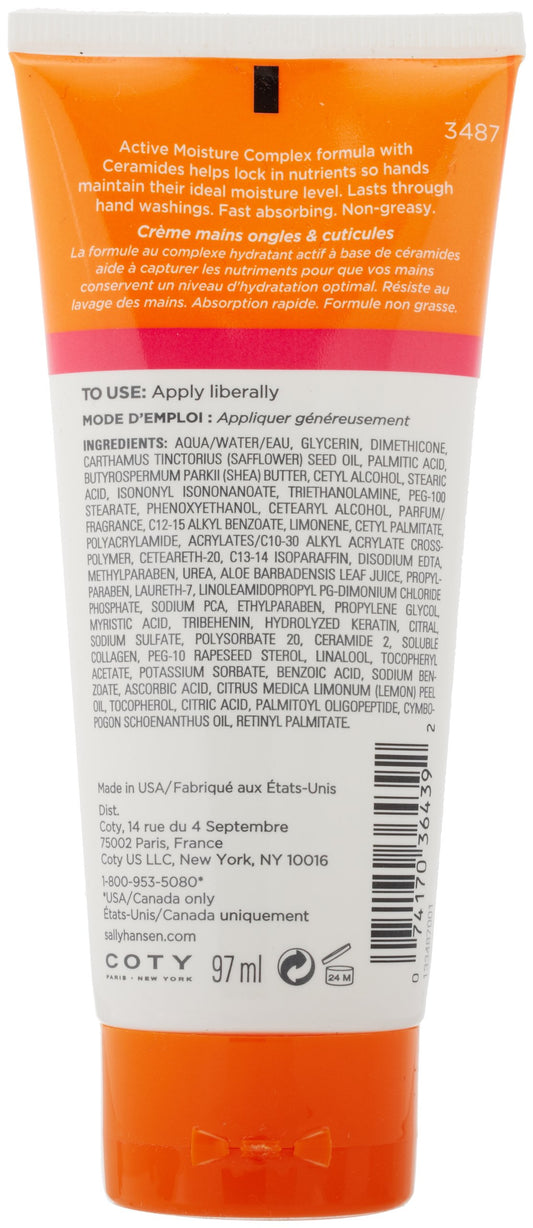 Sally Hansen Radiant Hands, Nails and Cuticles Hand Cream, 3.4 Ounce