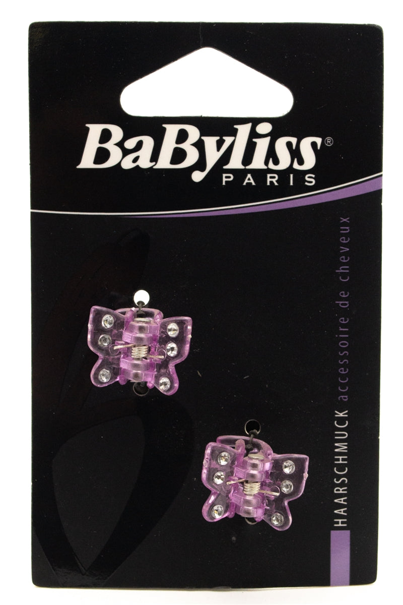 BaByliss Haarschmuck Hair Grips, 2pc Purple Butterfly D315543-31614E