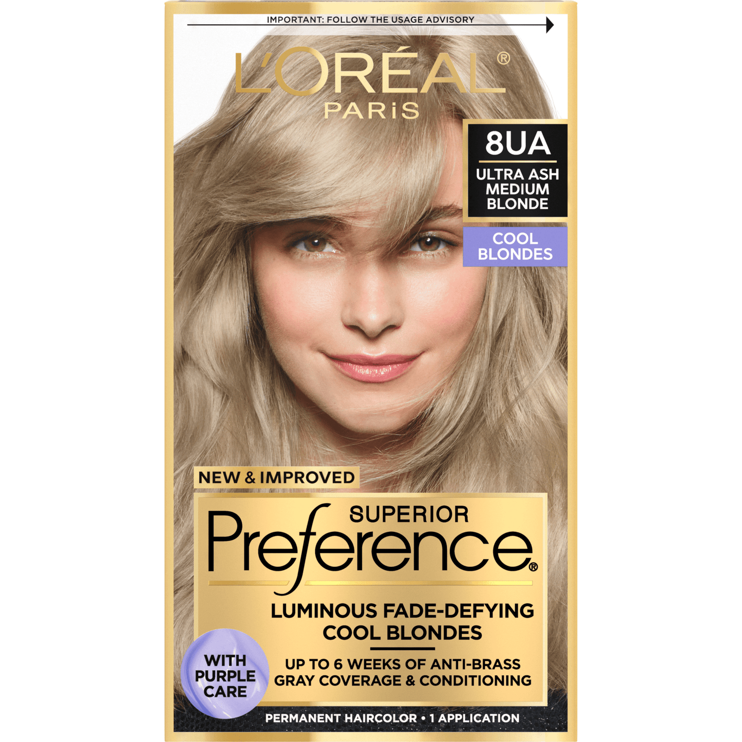 L'Oreal Paris Superior Preference Permanent, Cool Blonde Hair Color 1.0EA