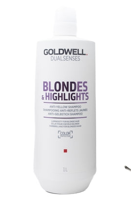 Goldwell BLONDES & HIGHLIGHTS Anti-Yellow Shampoo, 33.8 fl oz