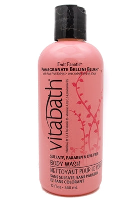 Vitabath FRUIT FANATIC Pomegranate Bellini Blush Body Wash 12 fl oz