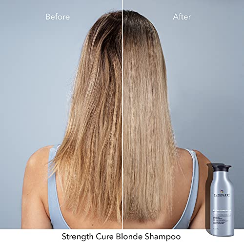 Pureology STRENGTH PURE BLONDE Purple Shampoo Toning For Brassy, Color-Treated Hair 9 fl oz