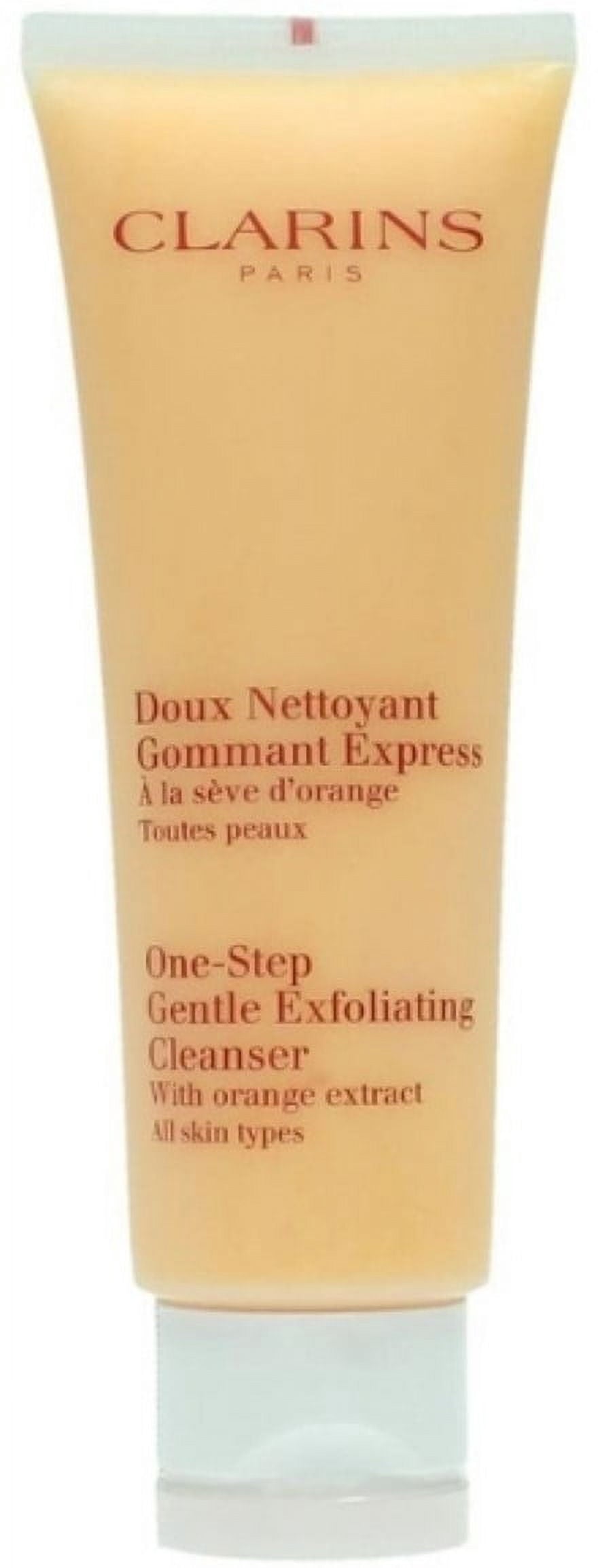 Clarins One-Step Gentle Exfoliating Cleanser With Orange Extract, Face Wash for All Skin Types, 4.3 Oz