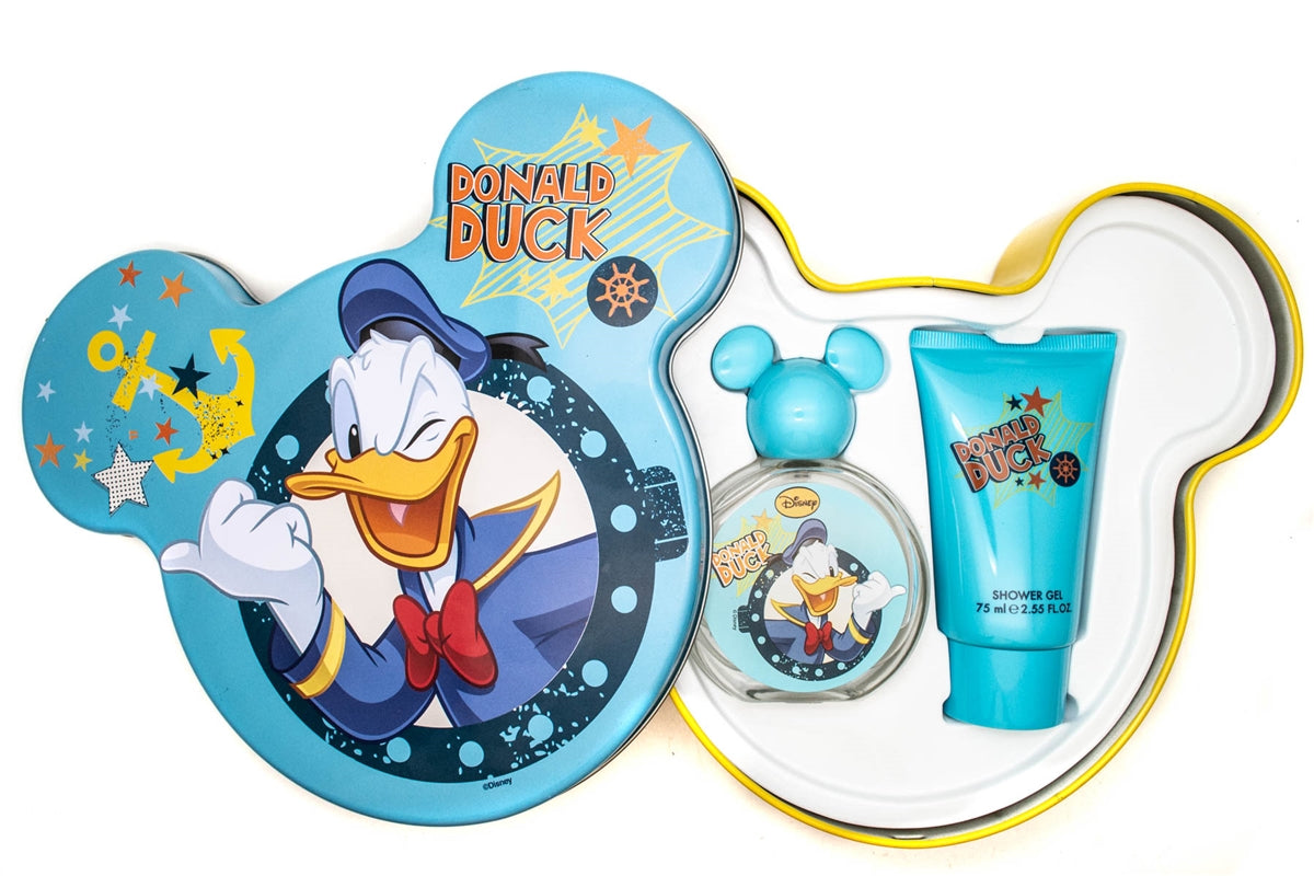 Disney DONALD DUCK 2Pc Gift Set: Eau de Toilette 1.7 fl oz, Shower Gel 2.5 fl oz