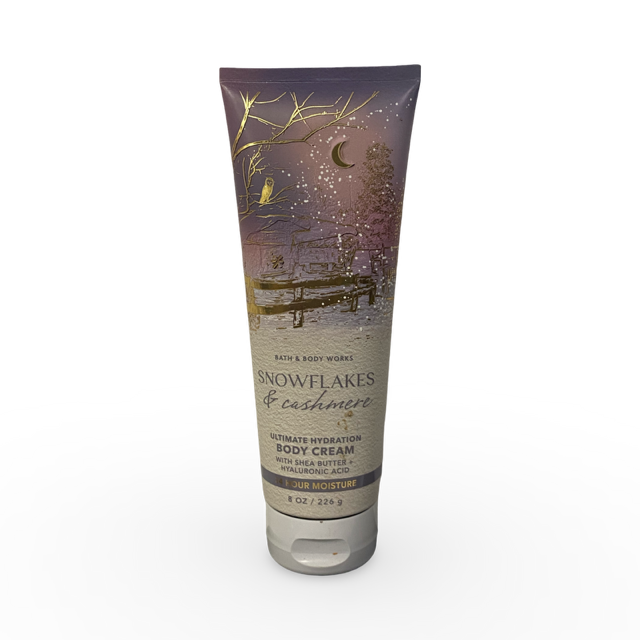 Bath & Body Works Snowflakes and Cashmere Ultimate Hydration Body Cream 8 Oz